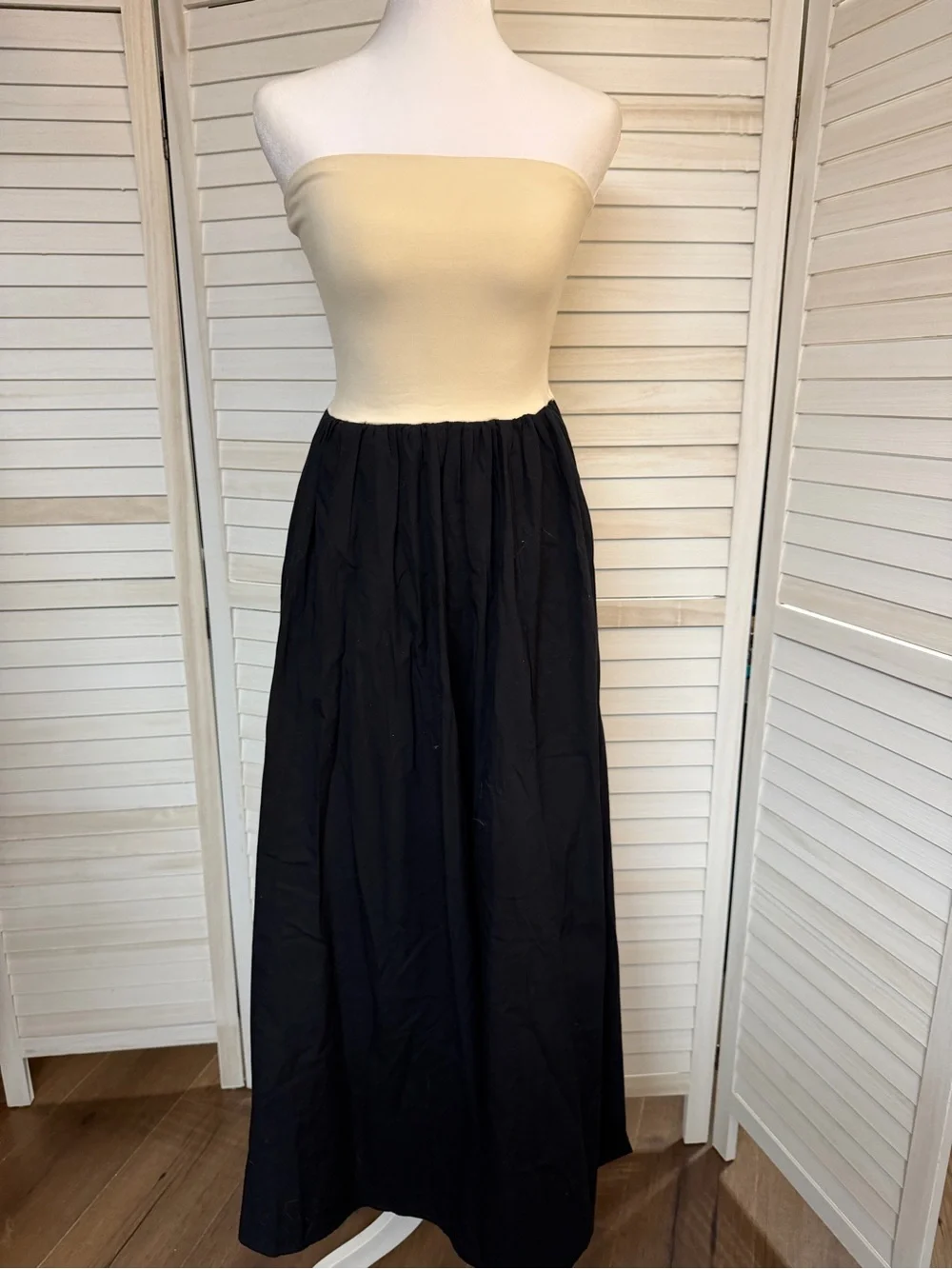 NWOT J. Crew strapless color block mixy maxi dress SZ XXS